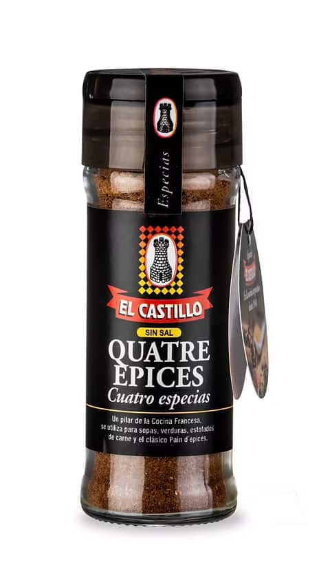 CUATRO ESPECIAS X40G FRASCO EL CASTILLO