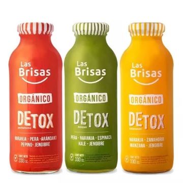 JUGO DETOX S/A X330CC NARANJA, ZANAHORIA MANZANA Y JENG LAS BRISAS