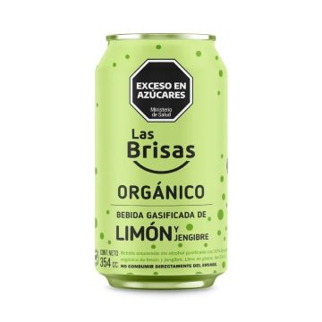 BEBIDA GASIFICADA LIMON Y JENGIBRE LATA X354CC LAS BRISAS