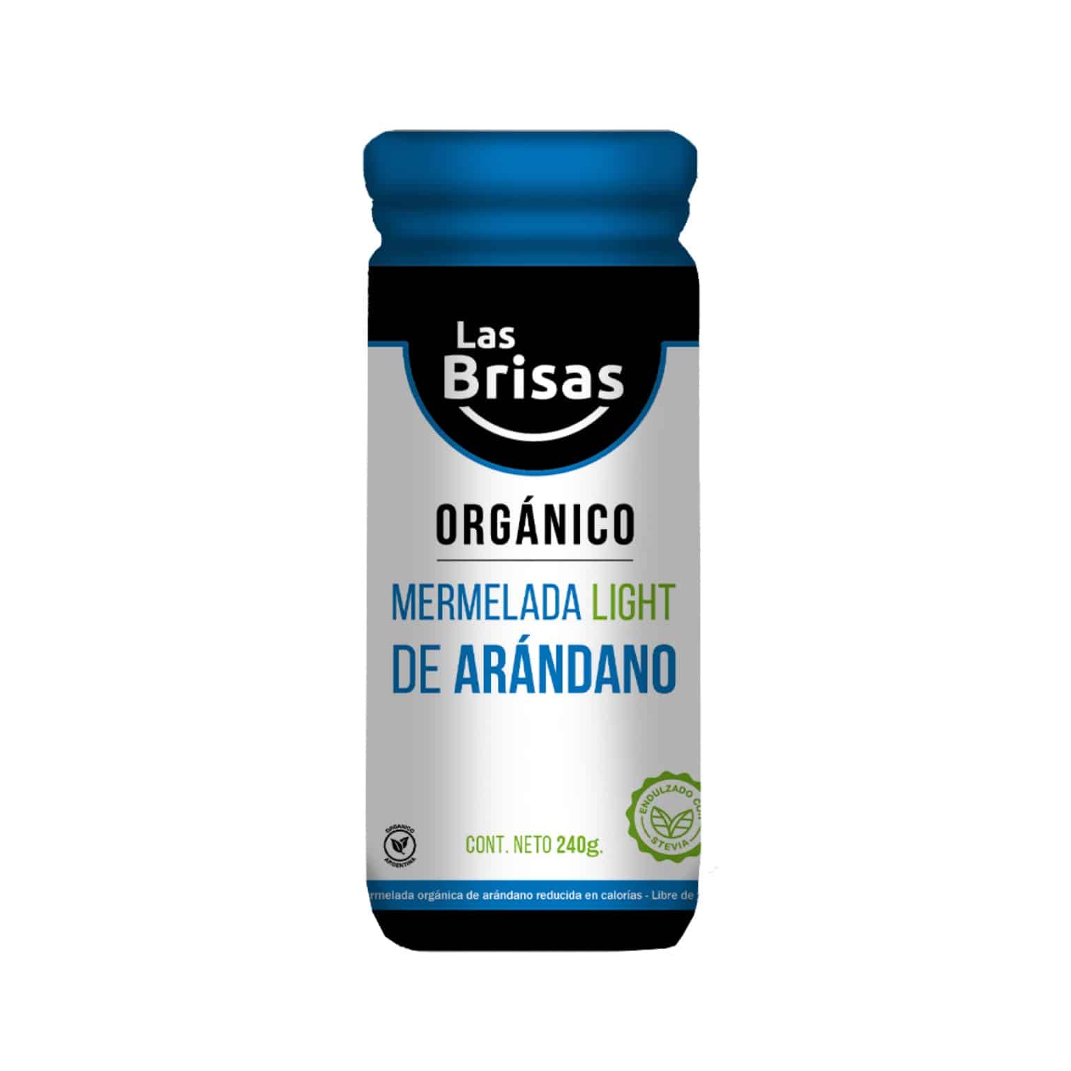 MERM. ORGANICA C/STEVIA ARANDANO X240G LAS BRISAS