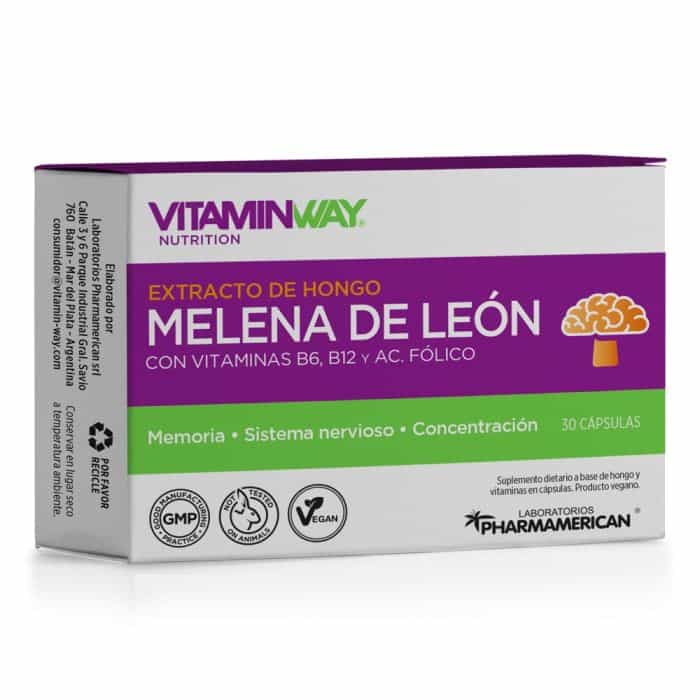 **PROMO JULIO 30%** MELENA DE LEON X 30CAP VITAMIN WAY