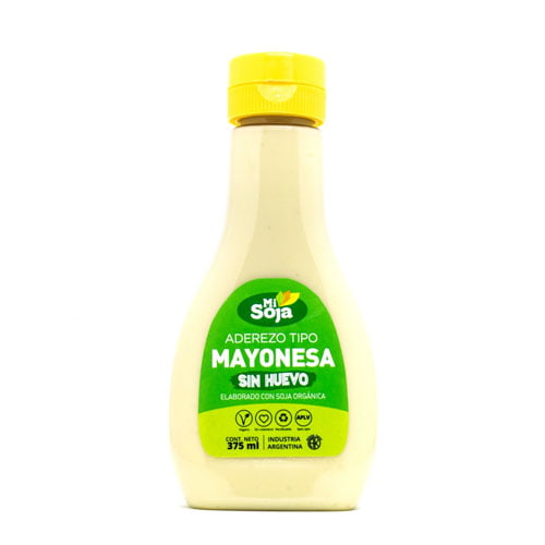 MAYONESA SIN HUEVO CON DOSIFICADOR X375GR MI SOJA