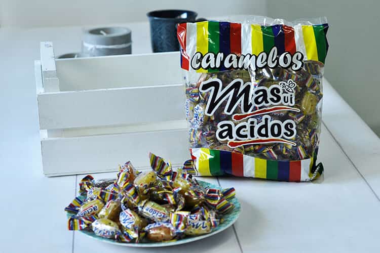 CARAMELOS ACIDOS FRUTALES X 900 GRAMOS MASUI