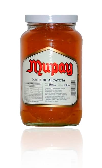 DULCE DE ALCAYOTA X 450GR MUPAY