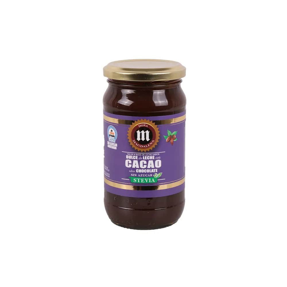 DULCE DE LECHE CON STEVIA SABOR CACAO X400G DOÑA MAGDALENA