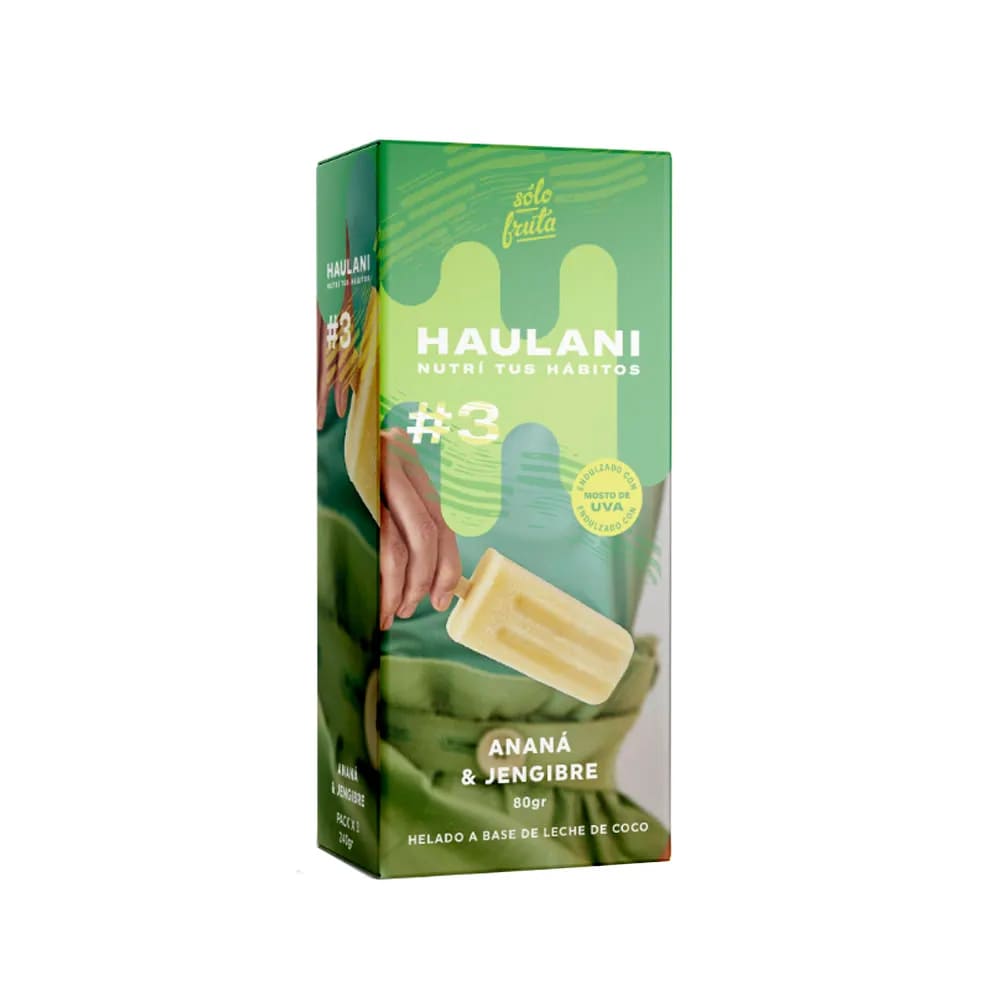HELADO X3 PALETAS ANANA CON JENGIBRE X240G HAULANI