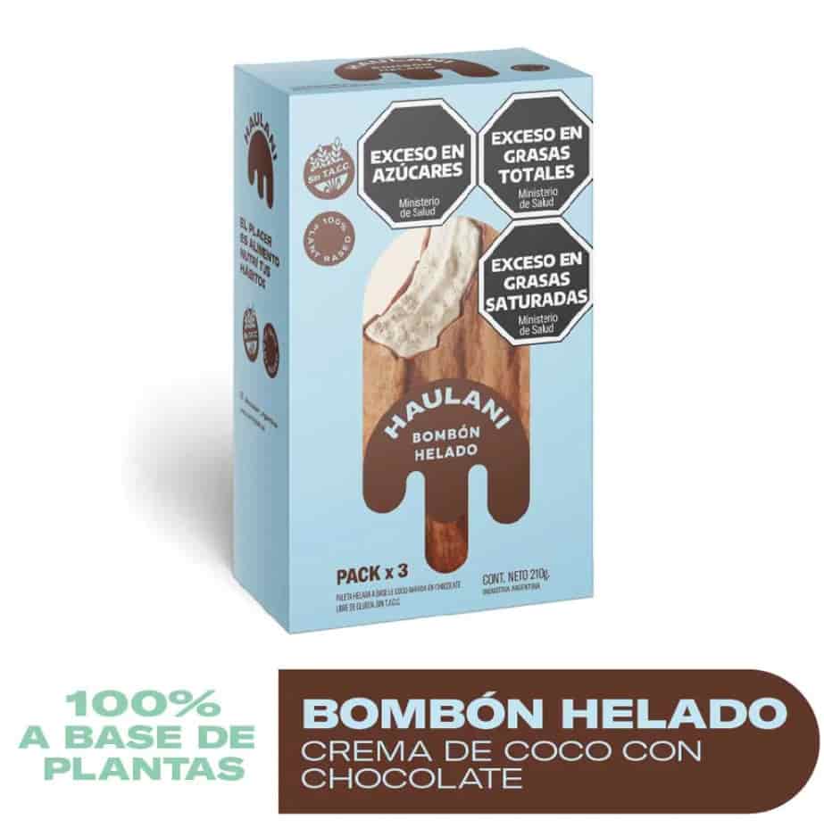 HELADO X3 PALETAS BAÑADAS BOMBON HELADO X210G HAULANI