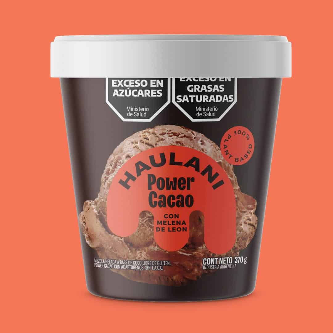 HELADO POWER CACAO CON MELENA DE LEON POTE X370G HAULANI