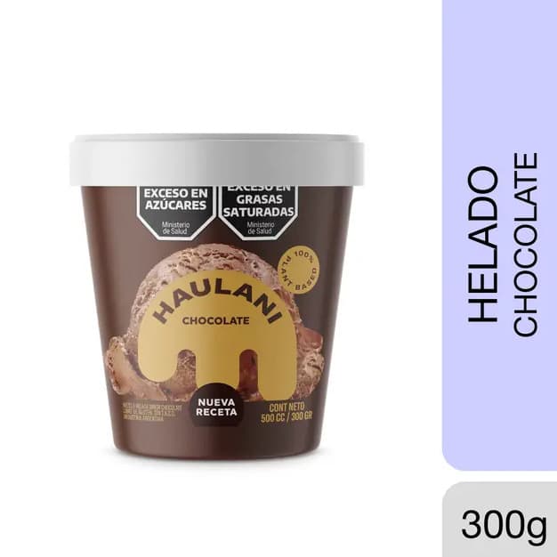 HELADO DE CHOCOLATE AMARGO POTE X300G HAULANI