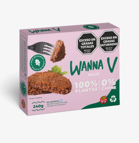 MILANESAS CERO % CARNE X240G WANNA V