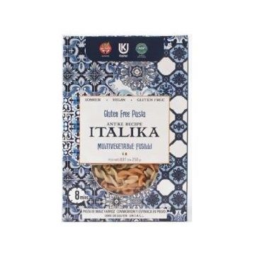 FUSILLI MULTIVEGETAL S/TACC CAJA X250G ITALIKA