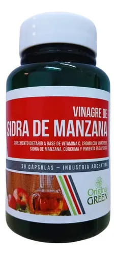 VINAGRE DE MANZANA X 30CAP ORIGINAL GREEN