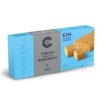 TURRON CREMA DE ALMENDRAS SIN AZUCAR 200G CASTILLO DE JIJONA