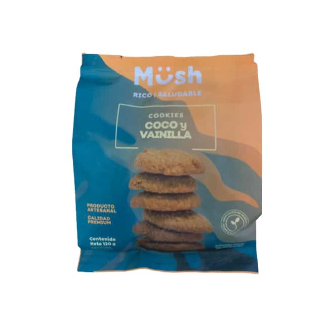 MINI COOKIES COCO  VAINILLA 120G MUSH
