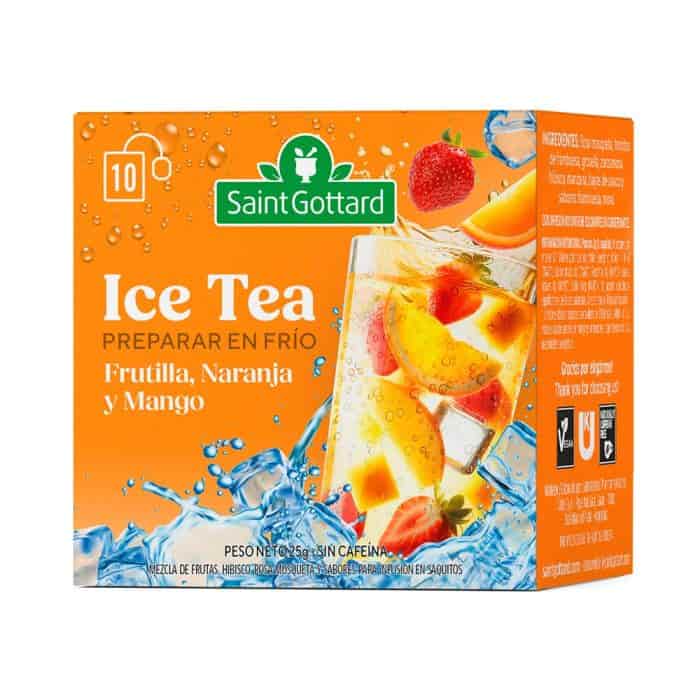 ICE TEA FRUTILLA,NARANJA Y MANGO X10SAQ SAINT GOTTARD