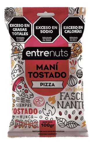 MANI TOSTADO PIZZA 100G ENTRENUTS