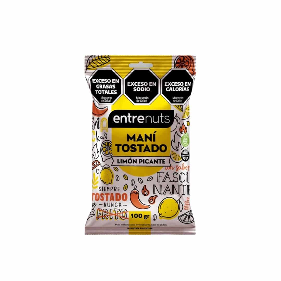 MANI TOSTADO LIMON PICANTE 100G ENTRENUTS