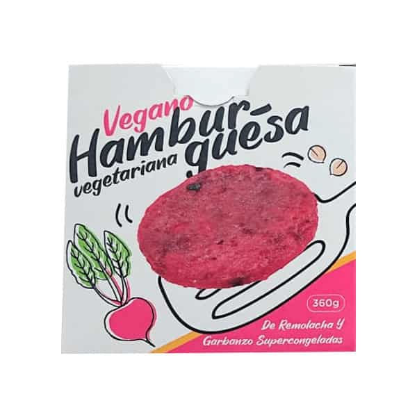 HAMBURGUESA VEGETARIANA REMOLACHA Y GARBANZO X4UNID NUTRILEZA