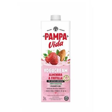 YOGUCREAM ALMENDRA  FRUTILLA 1LT PAMPA VIDA