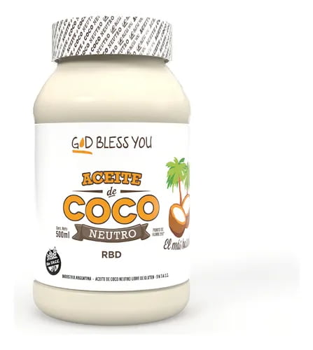 ACEITE DE COCO BOTELLA 500ML GOD BLESS YOU