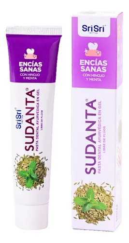 PASTA DENTAL SUDANTA 100G ENCIAS SANAS (MENTA/HINOJO)SRI SRI