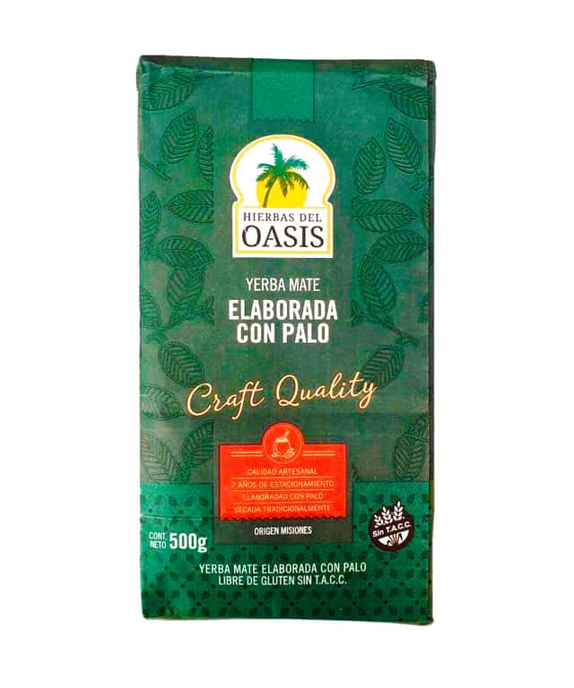 YERBA MATE PREMIUM CRAFT QUALITY  LATA 1/2KG OASIS