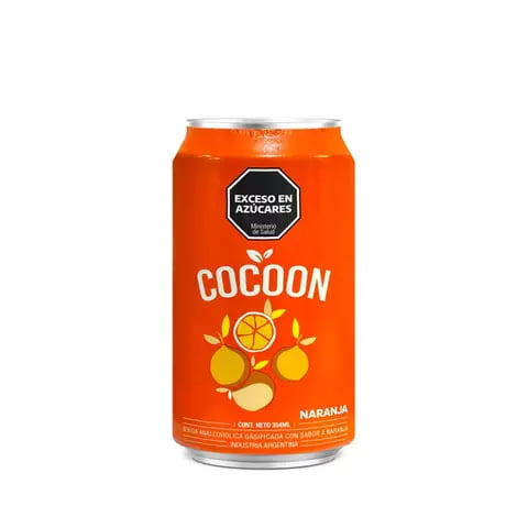 SODA NARANJA LATA  354ML COCOON