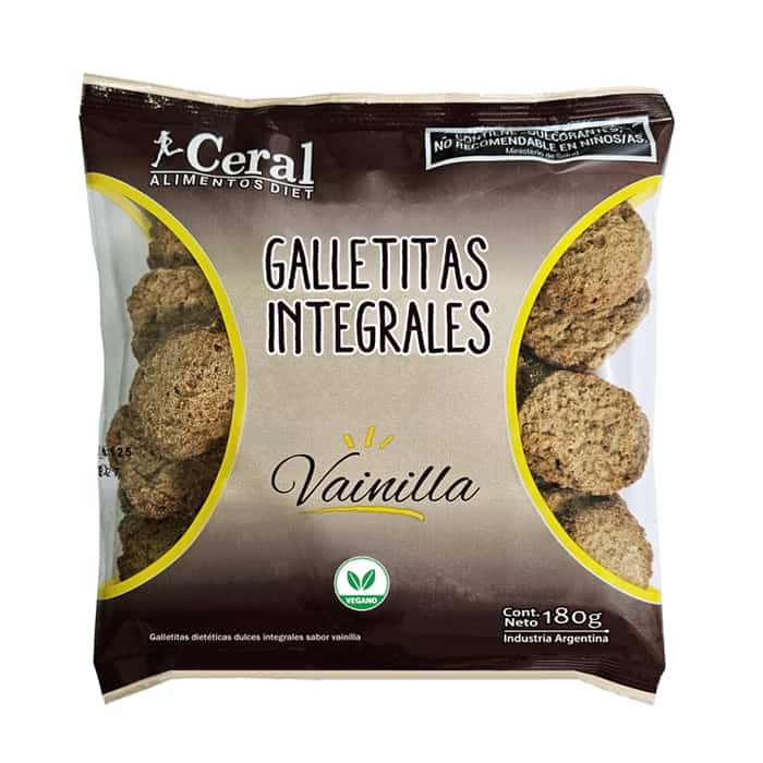 GALLETITAS INTEGRALES VAINILLA X 180GR CERAL