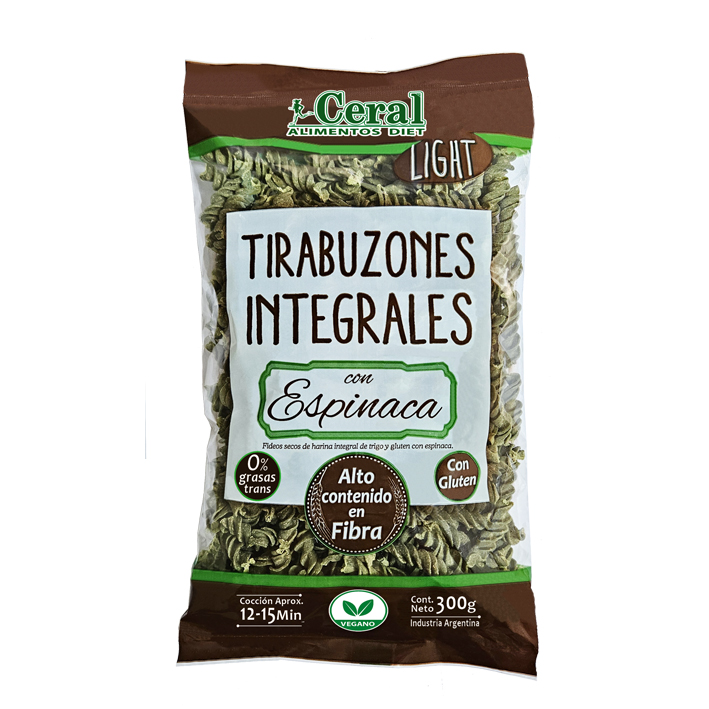 TIRABUZON INTEGRAL ESPINACA X 300GR CERAL