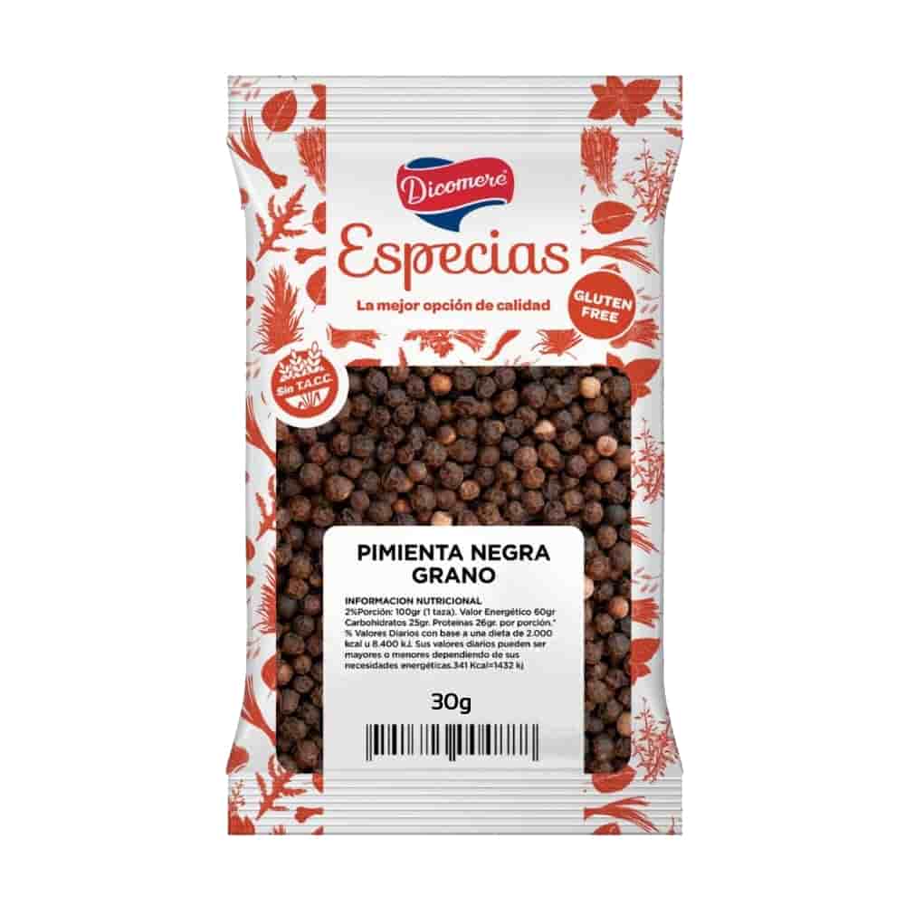 PIMIENTA NEGRA GRANOS X 30G DICOMERE