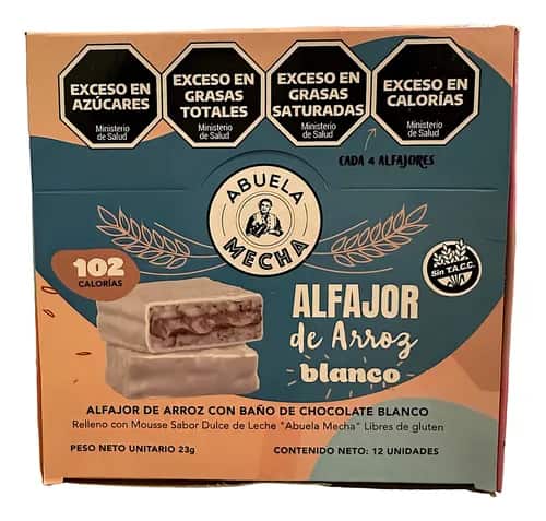 ALFAJOR DE ARROZ BLANCO X 12 U DOÑA MECHA