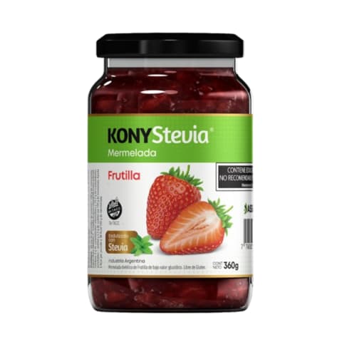 MERMELADA C/STEVIA SABOR FRUTILLA X 360G. KONY