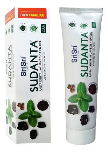 PASTA DENTAL GEL SUDANTA  X 50GR AYURVEDICA SRI SRI