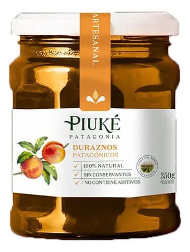 MERMELADA DE DURAZNO X350G PIUKÉ PATAGONIA
