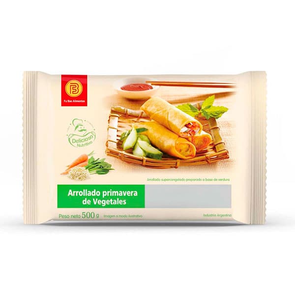 ARROLLADOS PRIMAVERA DE VEGETALES X 12U (500G) FU BAO