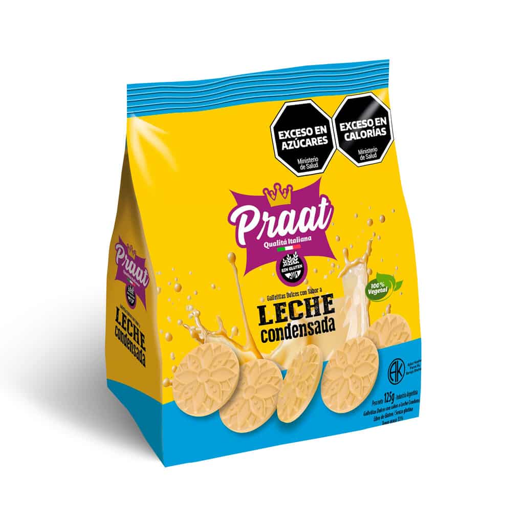 GALLETITA SABOR LECHE CONDENSADA X125G LIBRE DE GLUTEN PRAAT