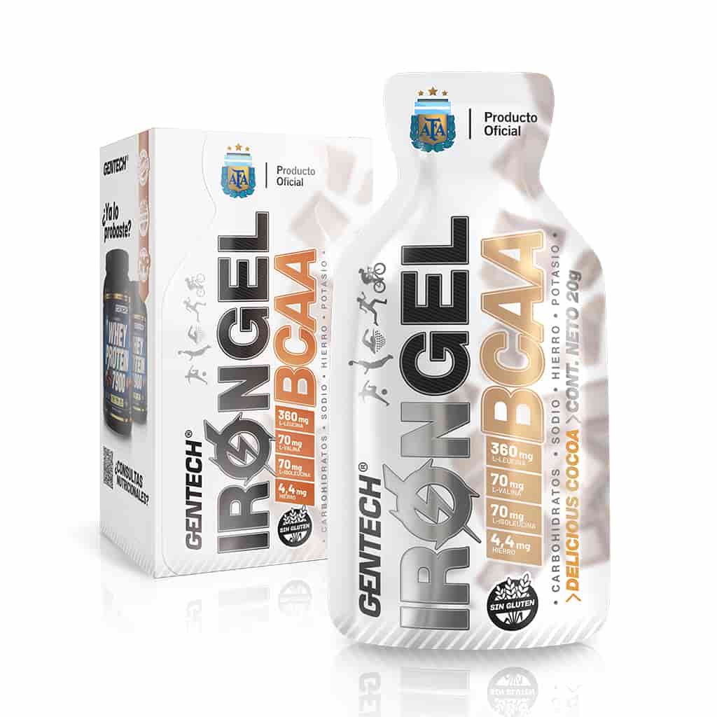 IRON GEL BCAA (DELICIOUS COCOA) X6 SOBRES GENTECH