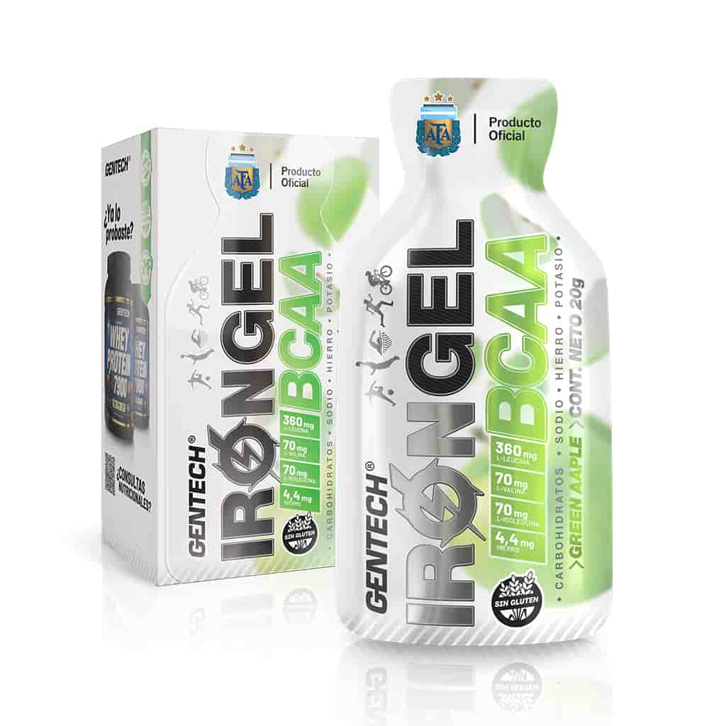 IRON GEL (GREEN APPLE) X6 SOBRES GENTECH