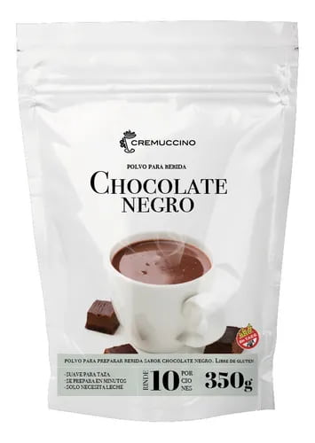 CHOCOLATE NEGRO CREMOSO EN POLVO X350G CREMUCCINO