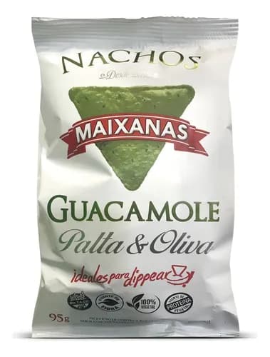 NACHOS GUACAMOLE PALTA Y OLIVA X95G MAIXANA