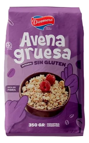AVENA GRUESA (SIN GLUTEN) X 350GR DICOMERE