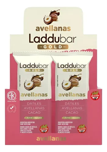 LADDUBAR GOLD AVELLANAS Y CACAO X12U. SRI SRI