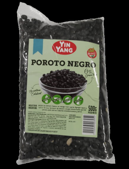 POROTO NEGRO X500GR (SIN GLUTEN) YIN YANG