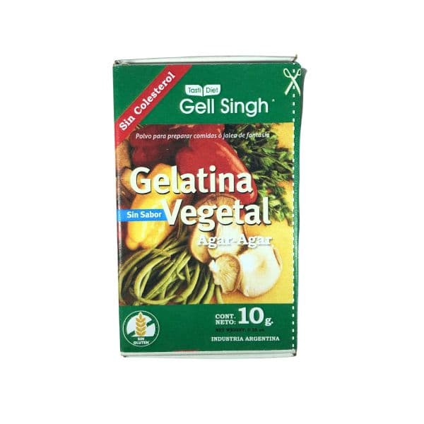 GELATINA SIN SABOR AGAR AGAR X10GR SINGH