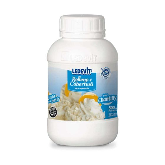 RELLENO Y COBERTURA CHANTILLY X500ML LEDEVIT