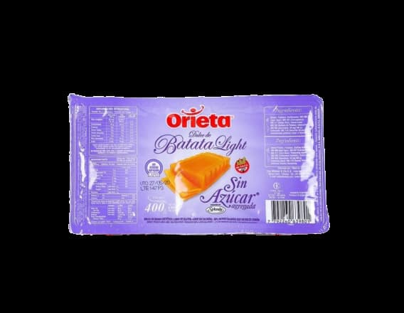 DULCE BATATA S/AZUCAR X400G ORIETA