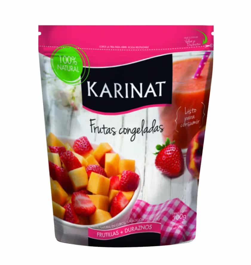 MIX FRUTILLA/DURAZNO CONGELADO DOYPACK 300GR KARINAT