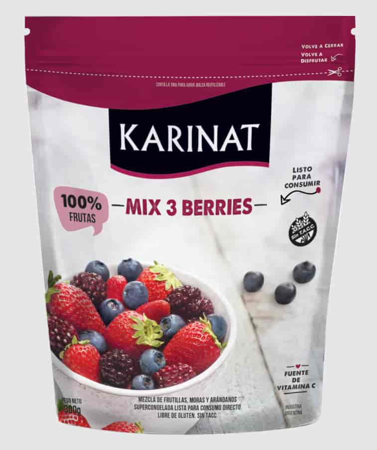 **MIX 3 BERRIES CONGELADOS DOYPACK X300GR KARINAT
