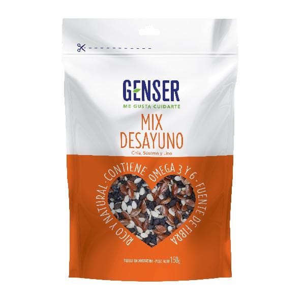 **SEMILLAS MIX DESAYUNO DOYPACK X150GR GENSER