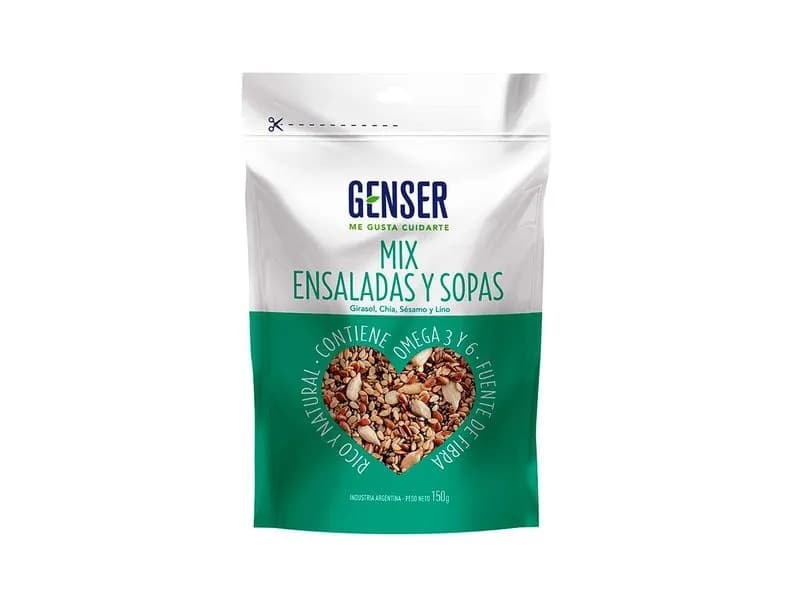 SEMILLAS MIX ENSALADAS Y SOPAS DOYPACK X150GR GENSER